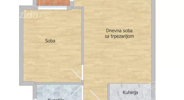 Jednoiposoban stan | 4zida