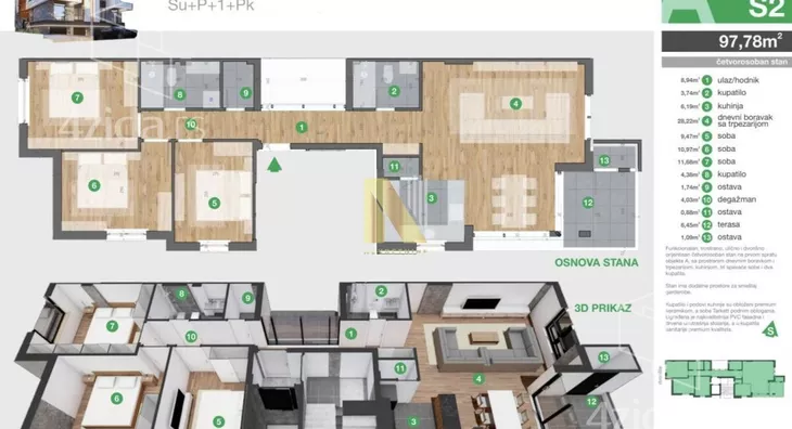 Četvorosoban stan | 4zida