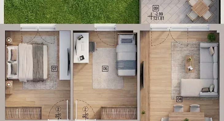 Trosoban stan | 4zida