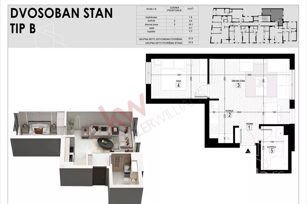 Trosoban stan | 4zida