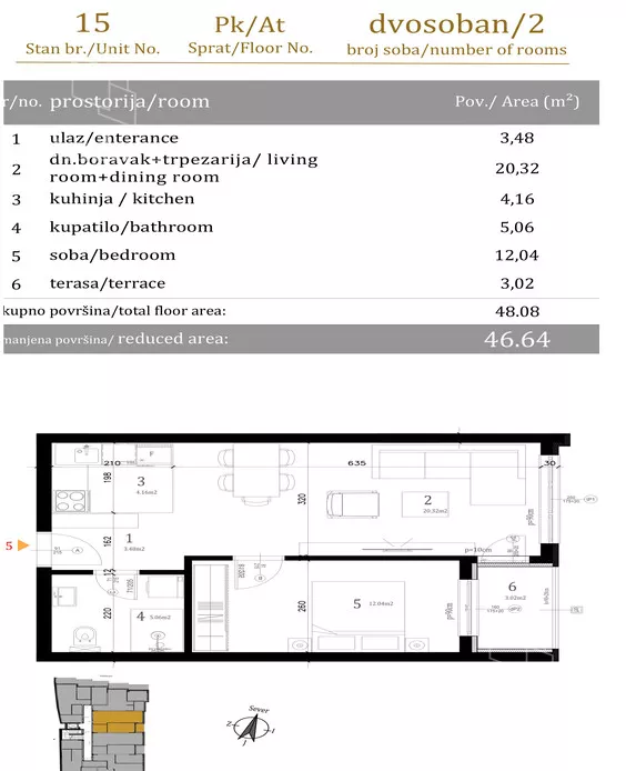 Dvosoban stan | 4zida