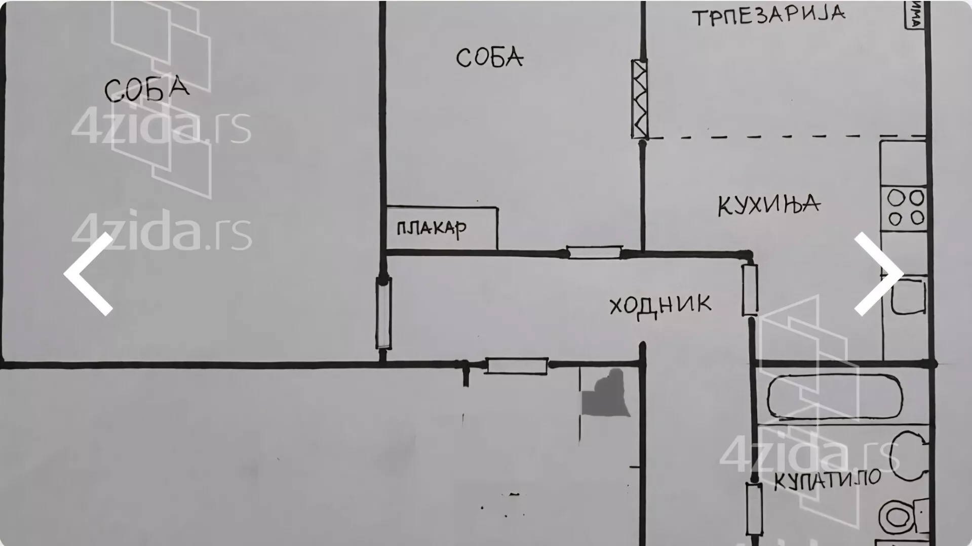 Jednoiposoban stan | 4zida