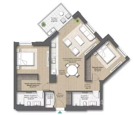 Trosoban stan | 4zida