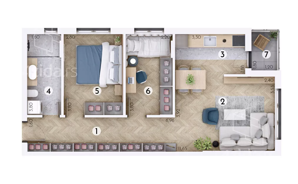 Trosoban stan | 4zida