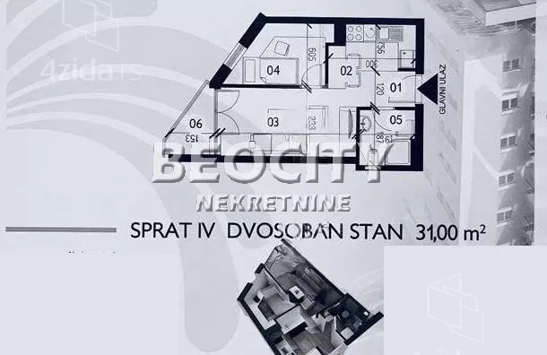 Jednoiposoban stan | 4zida