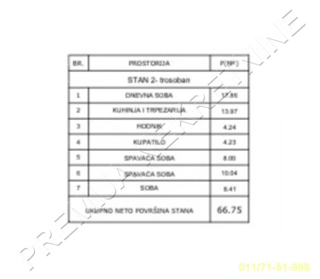 Troiposoban stan | 4zida