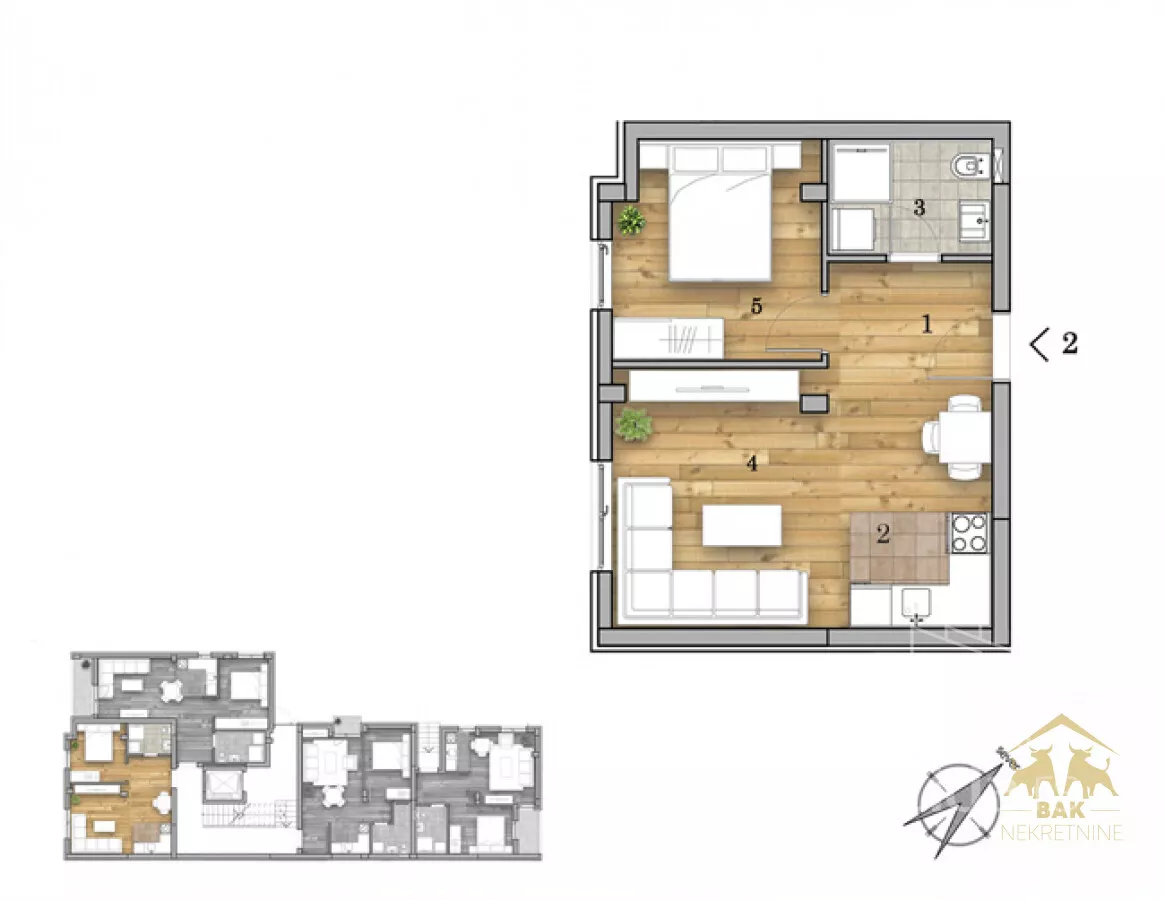 Dvosoban stan | 4zida