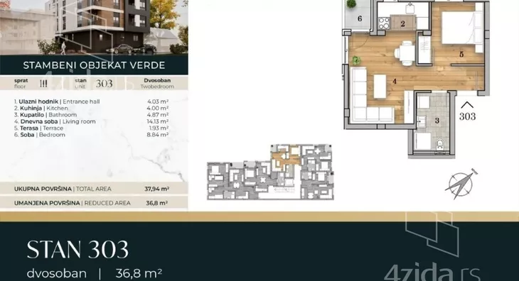 Dvosoban stan | 4zida