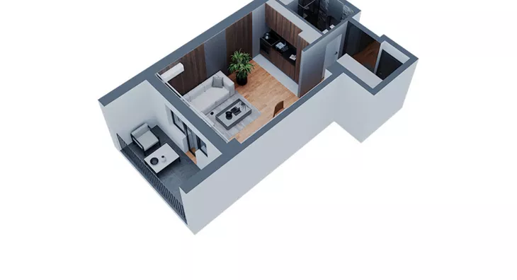 Jednosoban stan | 4zida