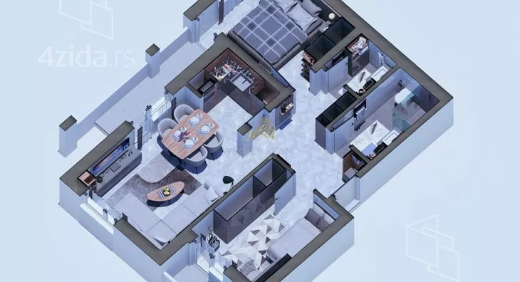 Trosoban stan | 4zida