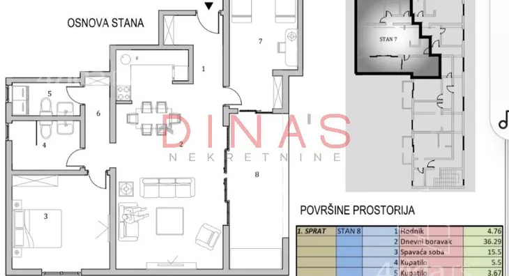 Trosoban stan | 4zida