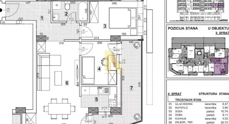 Trosoban stan | 4zida