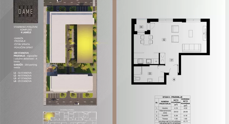 Jednosoban stan | 4zida