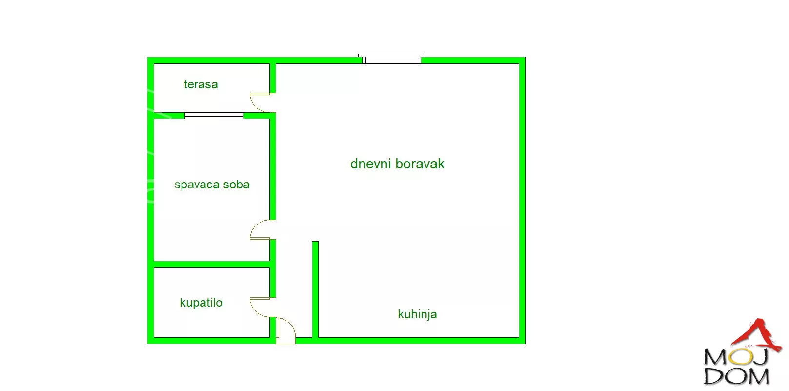 Jednoiposoban stan | 4zida