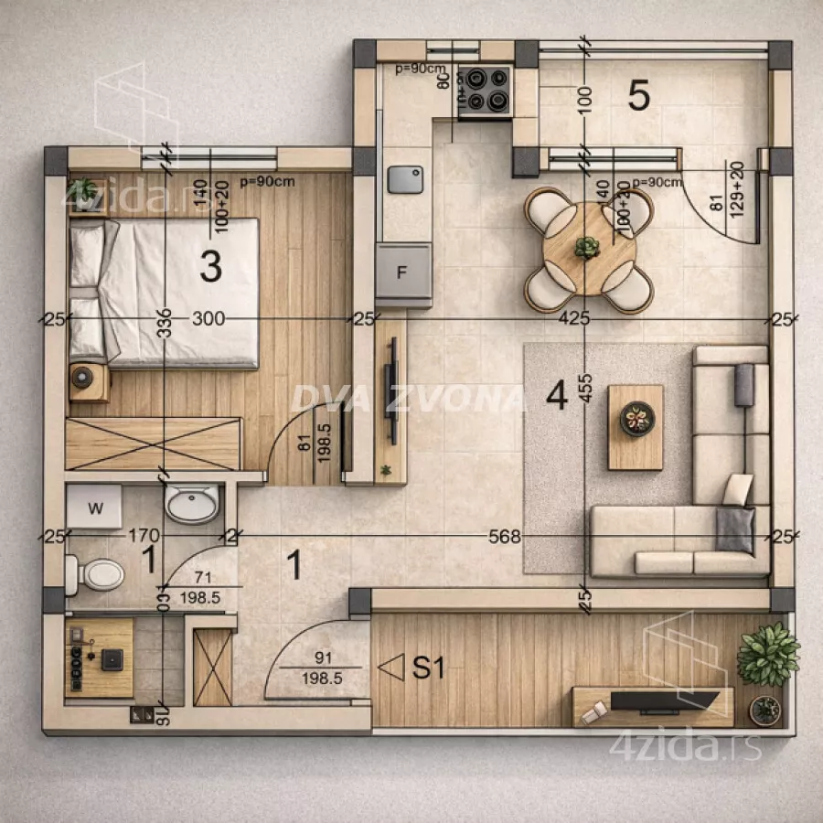 Dvosoban stan | 4zida