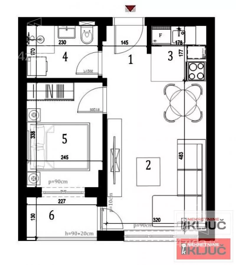 Jednoiposoban stan | 4zida