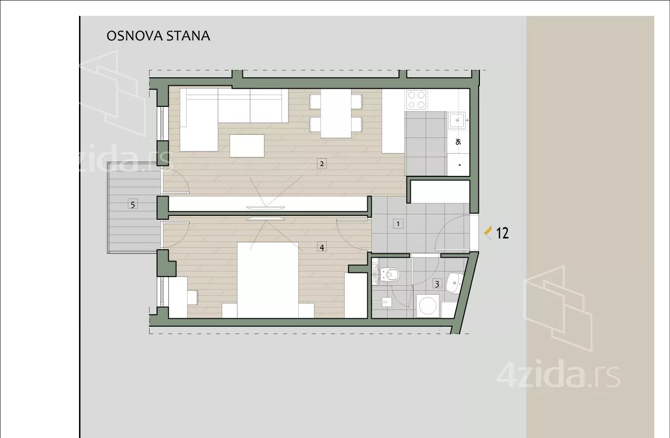 Trosoban stan | 4zida