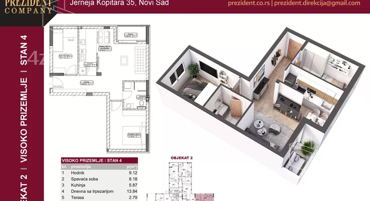 Trosoban stan | 4zida