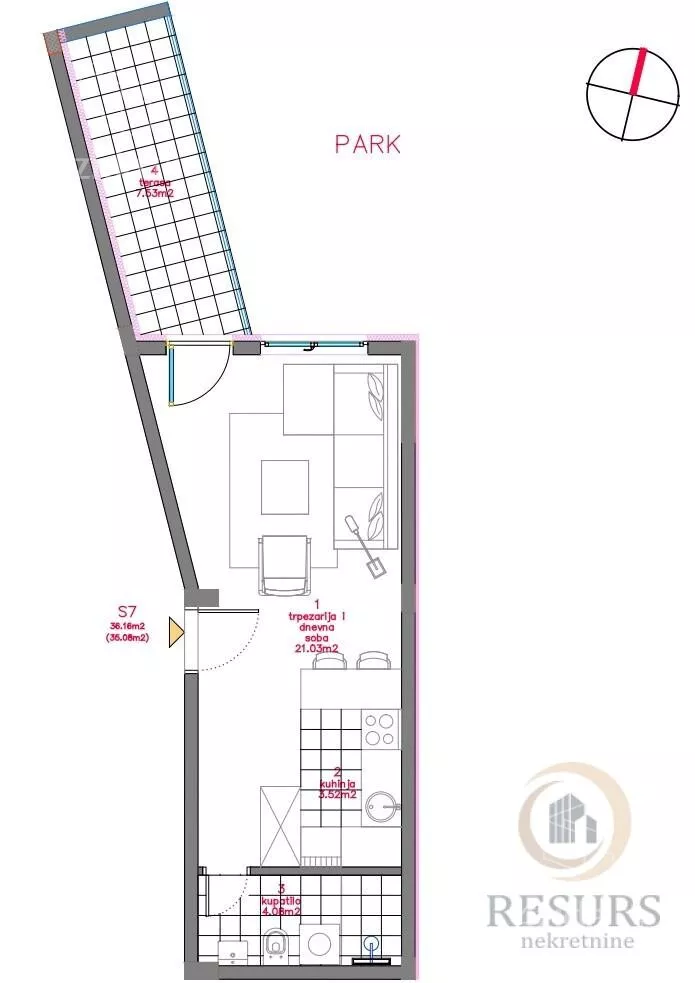 Jednosoban stan | 4zida