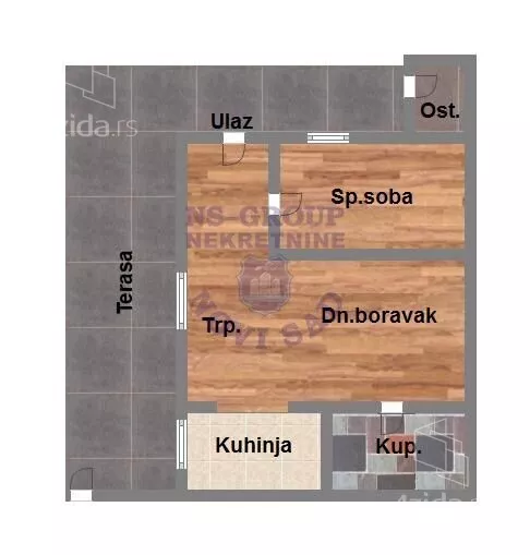 Jednoiposoban stan | 4zida