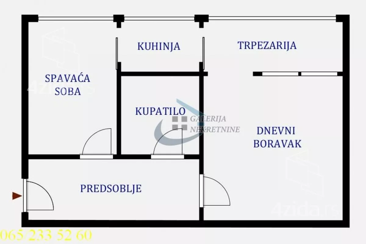 Jednoiposoban stan | 4zida