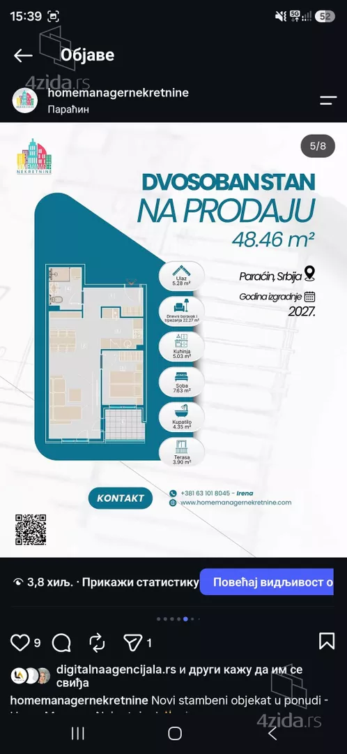 Dvosoban stan | 4zida