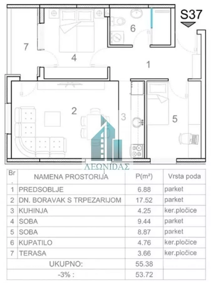 Dvoiposoban stan | 4zida