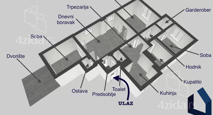 Četvorosoban stan | 4zida