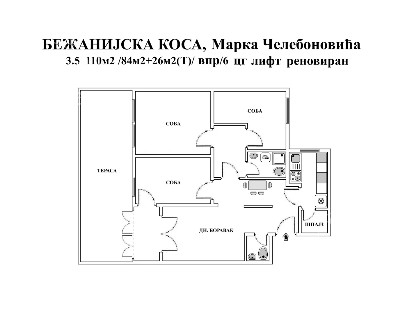 Troiposoban stan | 4zida