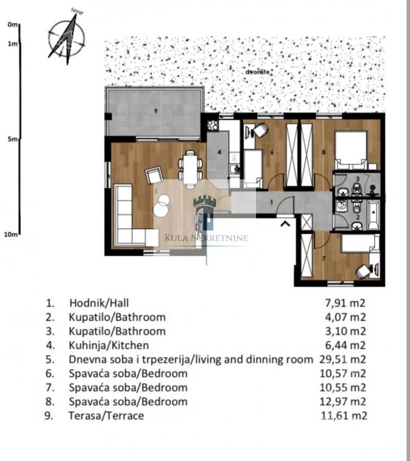 Troiposoban stan | 4zida