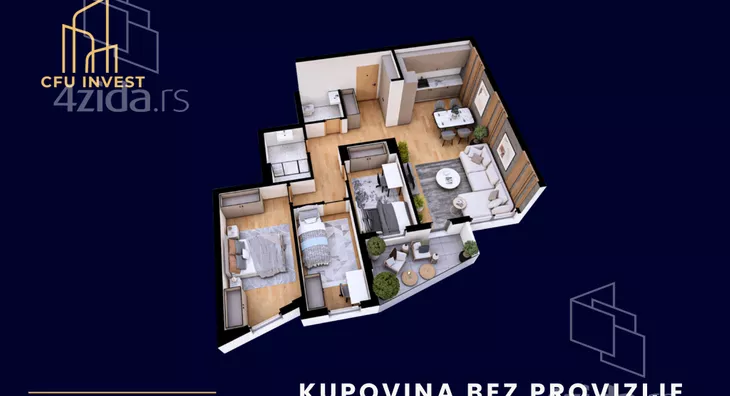 Troiposoban stan | 4zida