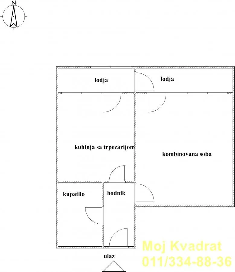 Jednosoban stan | 4zida