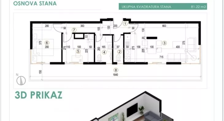 Trosoban stan | 4zida