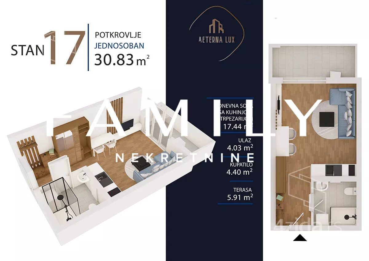 Jednosoban stan | 4zida