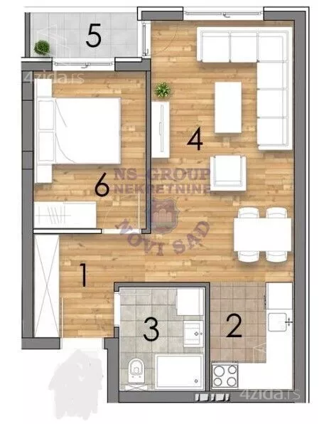 Dvosoban stan | 4zida