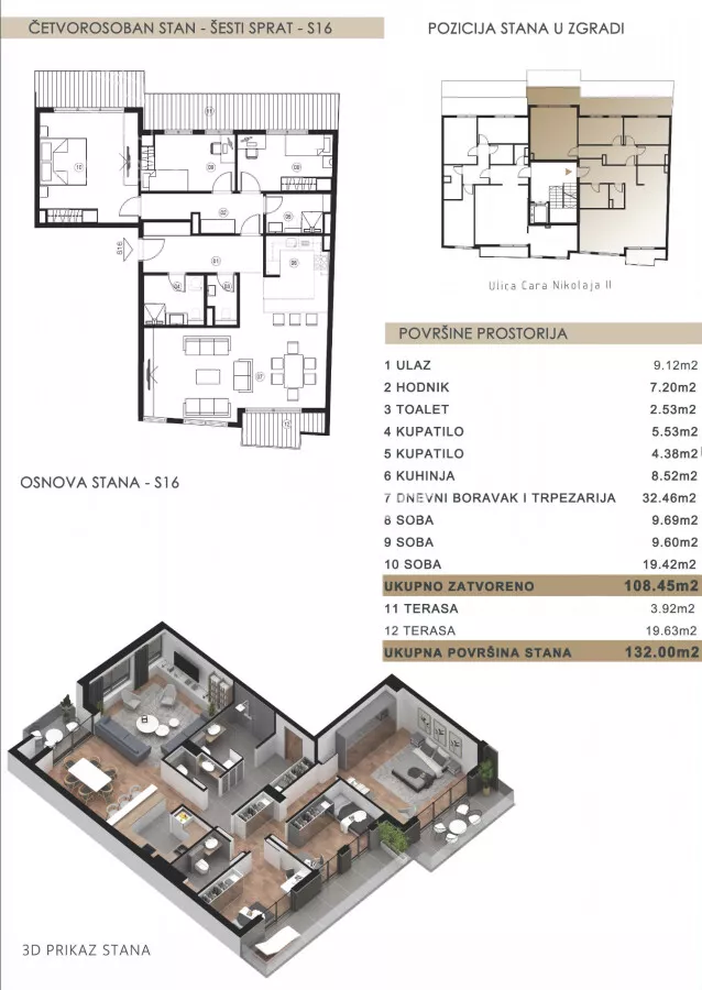 Dvosoban stan | 4zida