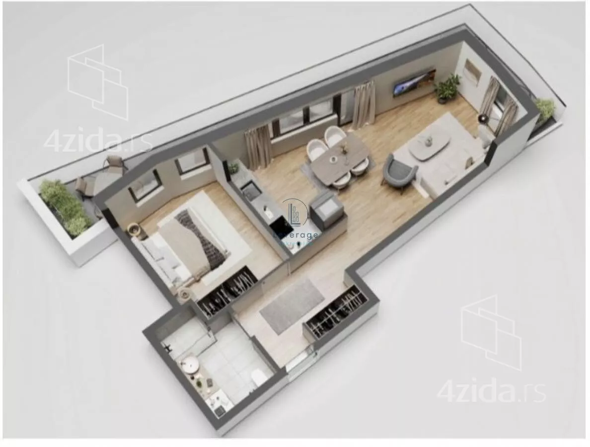 Jednoiposoban stan | 4zida