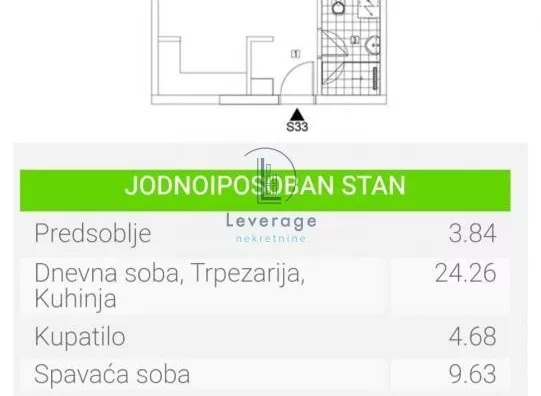 Jednoiposoban stan | 4zida