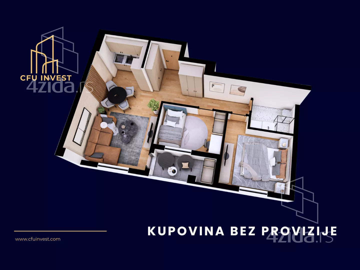 Trosoban stan | 4zida