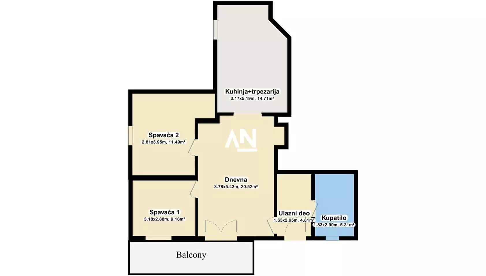 Trosoban stan | 4zida