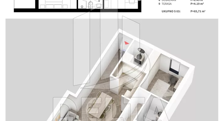 Trosoban stan | 4zida