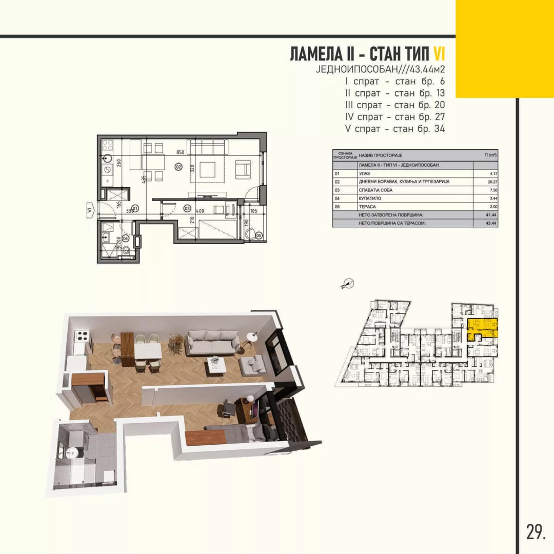 Jednoiposoban stan | 4zida