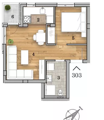 Dvosoban stan | 4zida