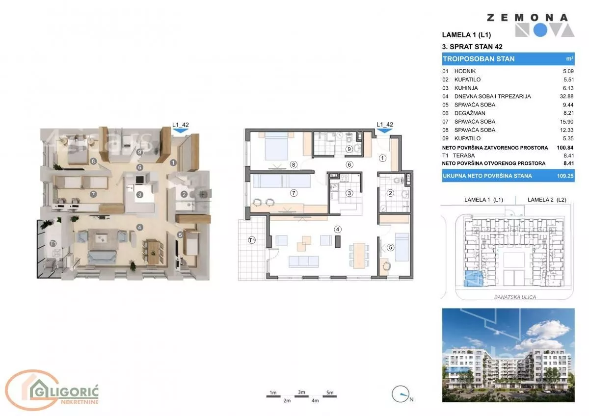 Troiposoban stan | 4zida