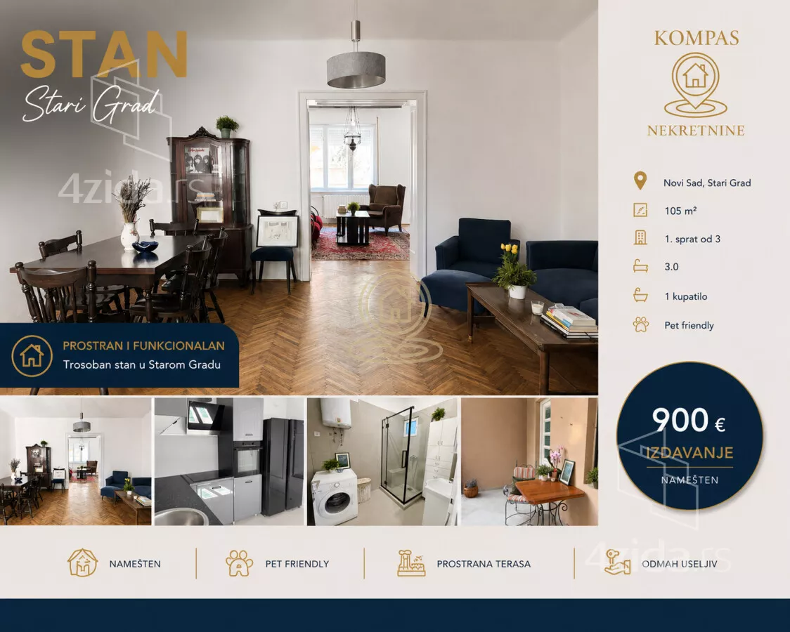 Trosoban stan | 4zida