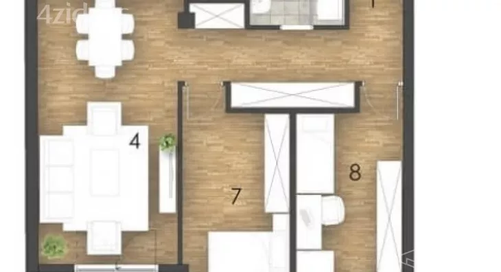 Trosoban stan | 4zida