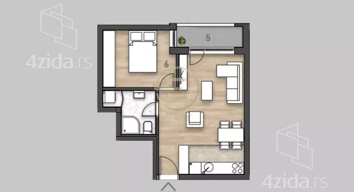 Dvosoban stan | 4zida