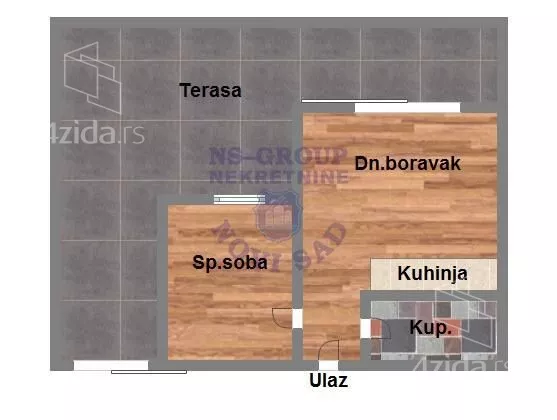 Jednoiposoban stan | 4zida