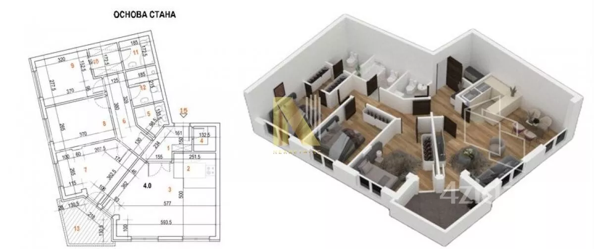 Četvorosoban stan | 4zida