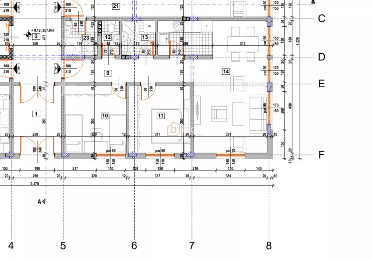Trosoban stan | 4zida